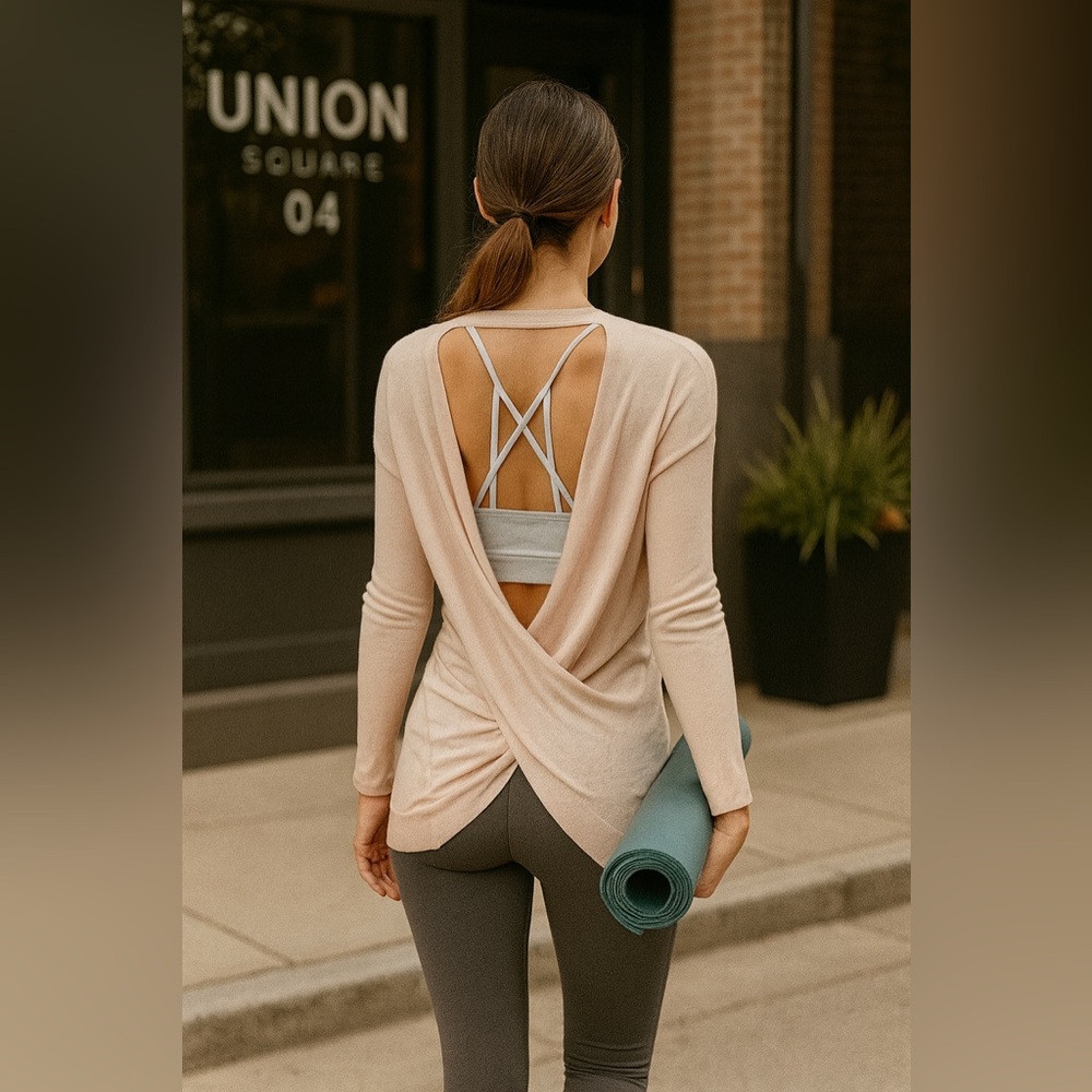 Revolve vimmia wool blend reversible sweater blush sep sale
